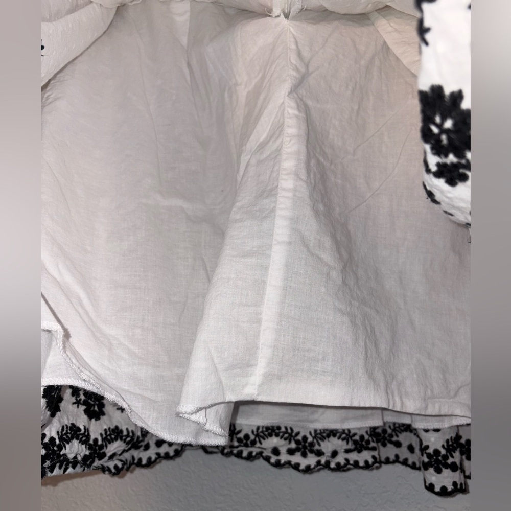 Star City Boho Cottagecore Embroidered 100% cotton skirt size 9 - Picture 4 of 6